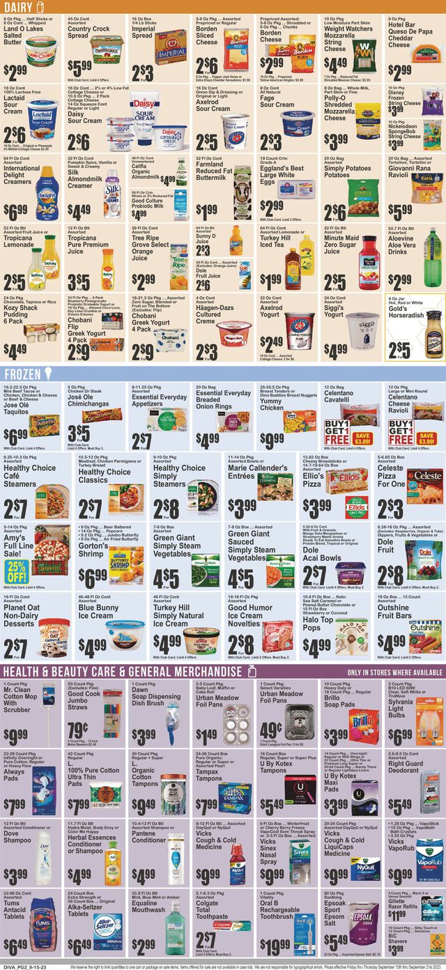 Catalogue Key Food from 09/15/2023