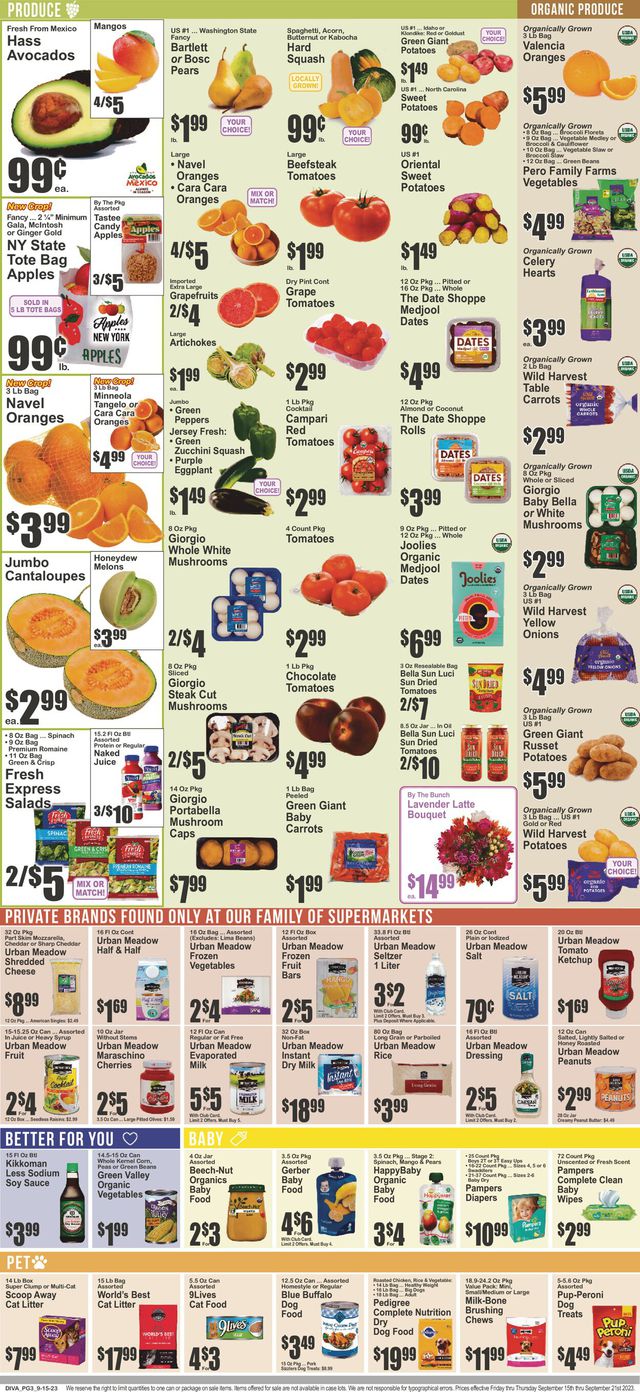 Catalogue Key Food from 09/15/2023