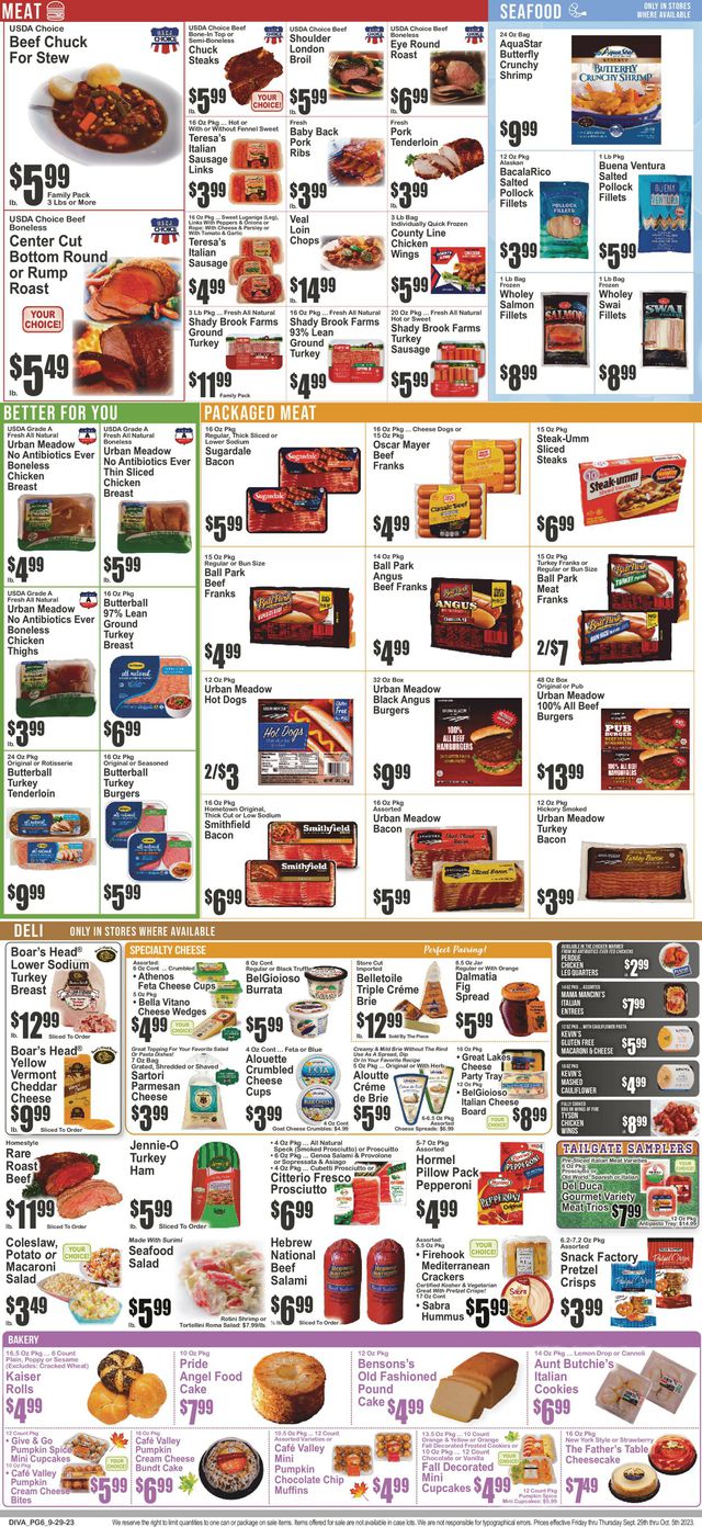 Catalogue Key Food from 09/29/2023