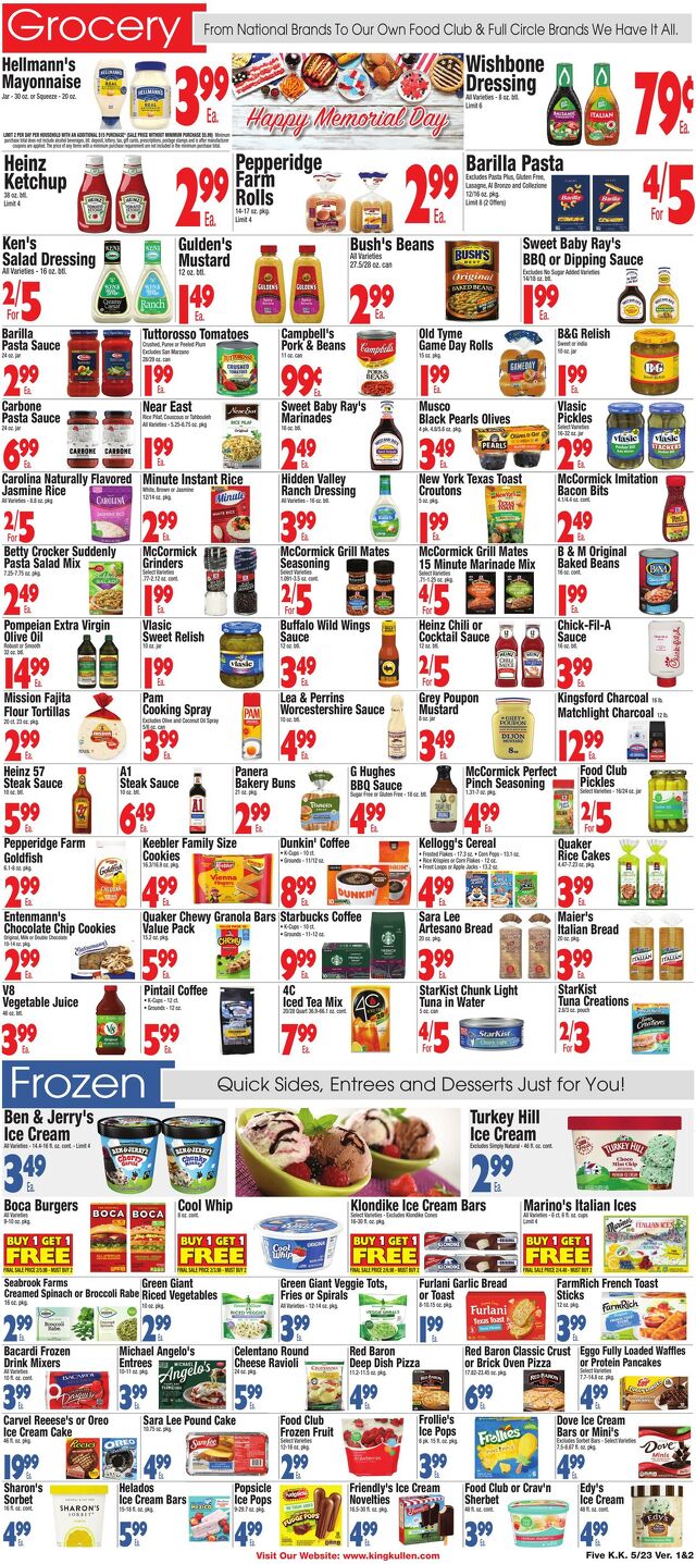 Catalogue King Kullen from 05/22/2025
