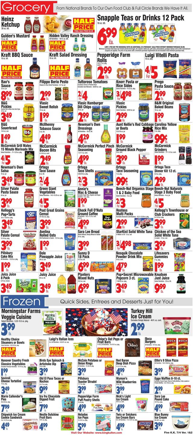 Catalogue King Kullen from 07/03/2025