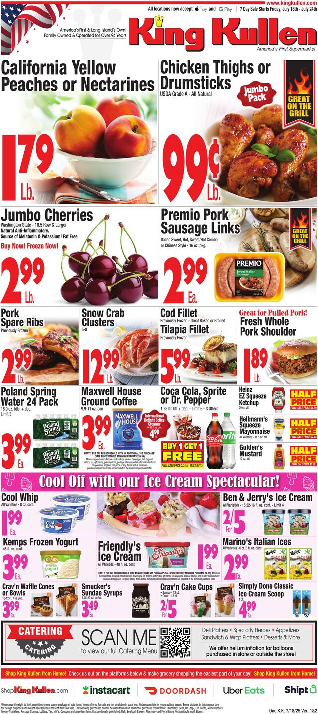 Catalogue King Kullen from 07/17/2025