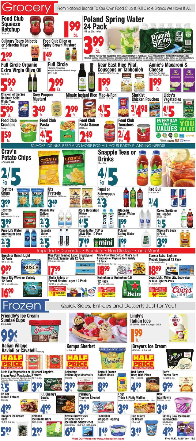 Catalogue King Kullen from 07/24/2025