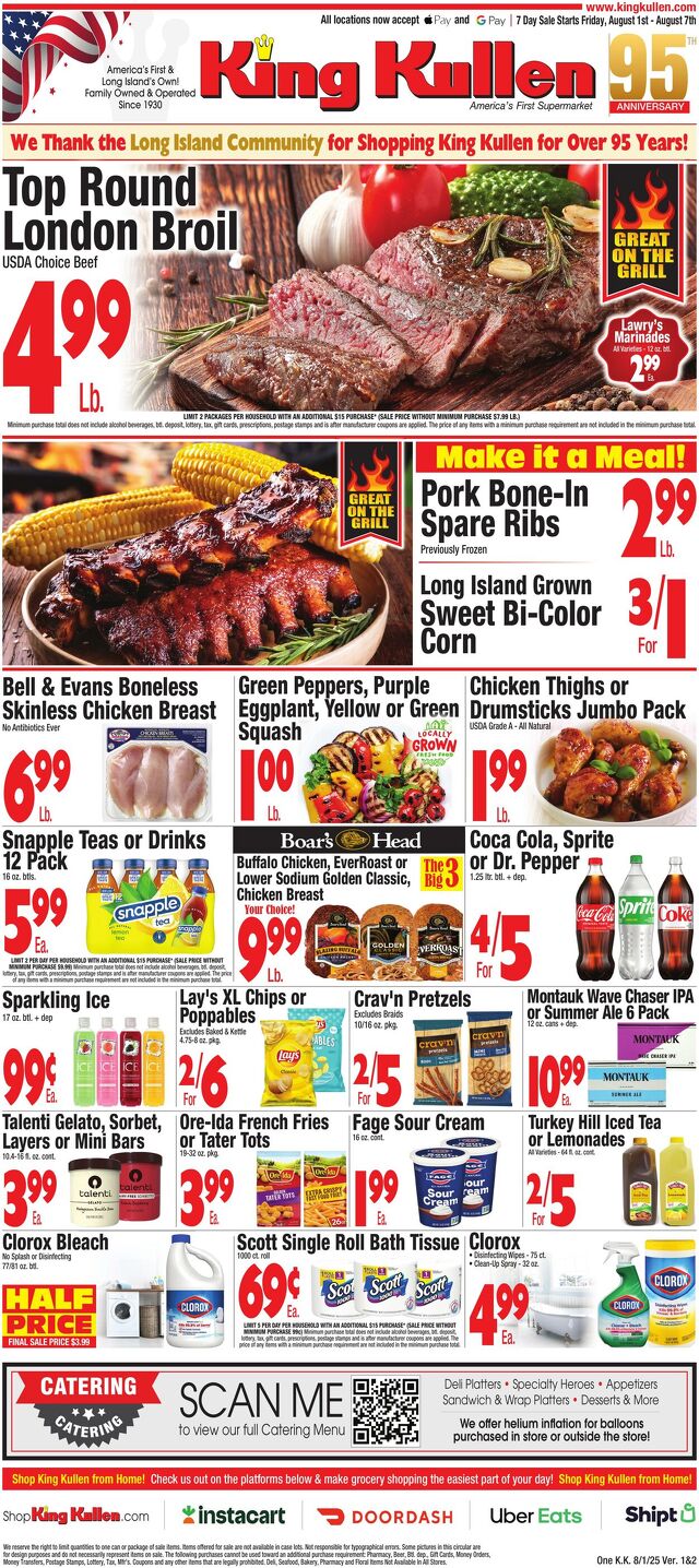 Catalogue King Kullen from 07/31/2025