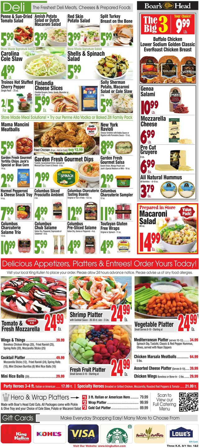 Catalogue King Kullen from 07/31/2025