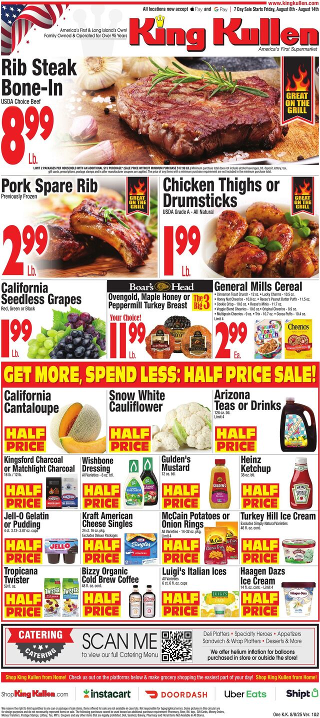Catalogue King Kullen from 08/07/2025