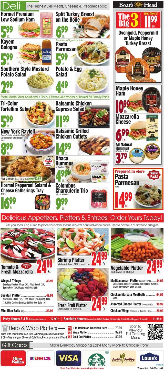 Catalogue King Kullen from 08/07/2025