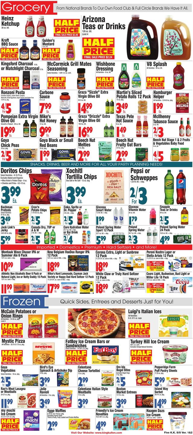 Catalogue King Kullen from 08/07/2025