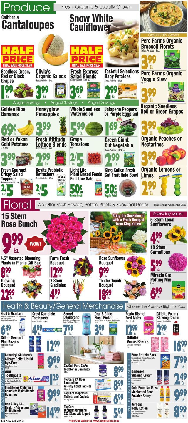 Catalogue King Kullen from 08/07/2025
