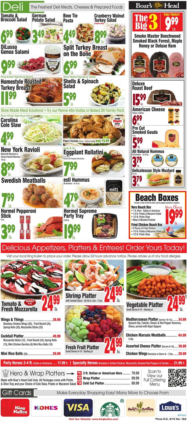 Catalogue King Kullen from 08/14/2025