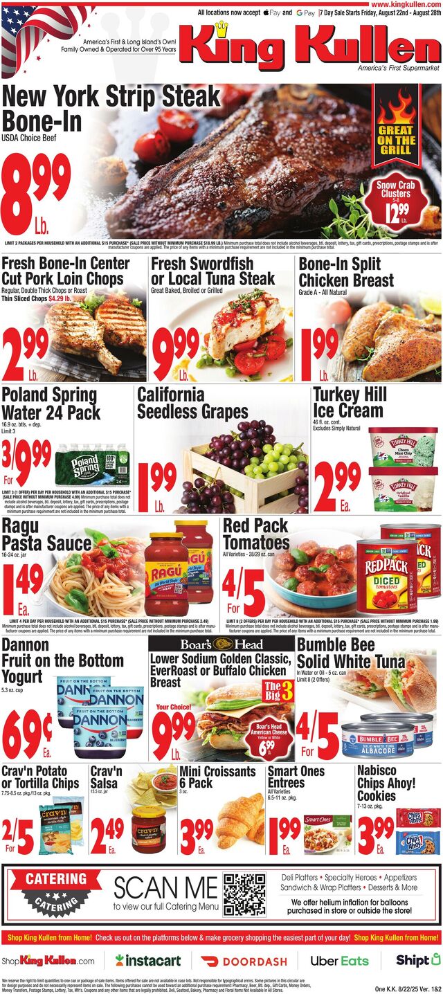 Catalogue King Kullen from 08/21/2025