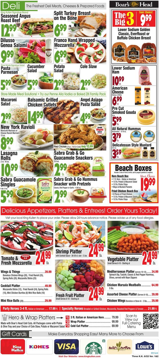 Catalogue King Kullen from 08/21/2025