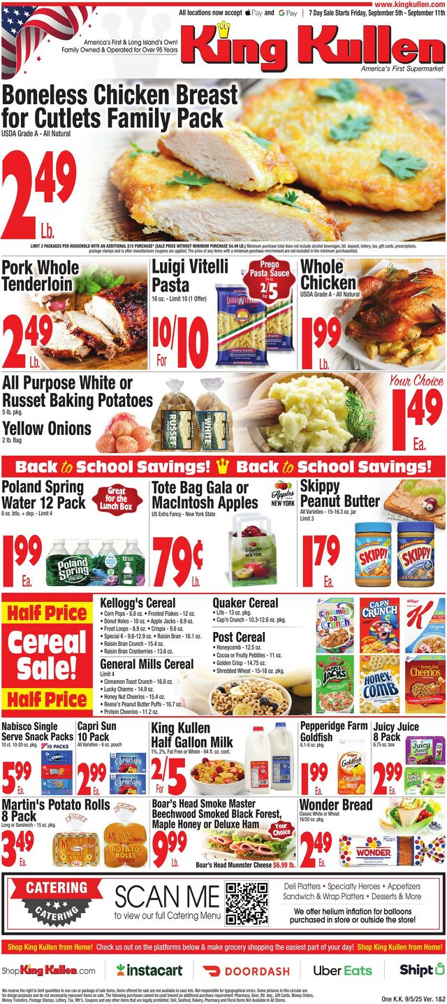 Catalogue King Kullen from 09/04/2025
