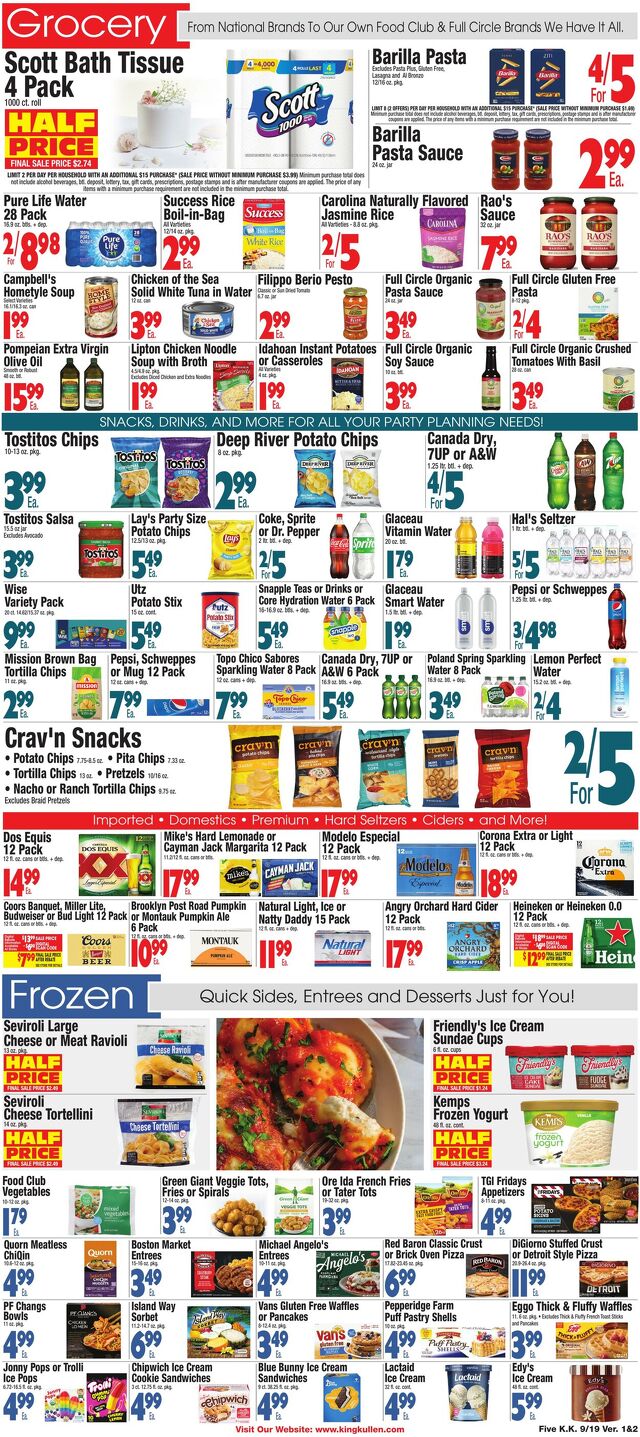 Catalogue King Kullen from 09/18/2025