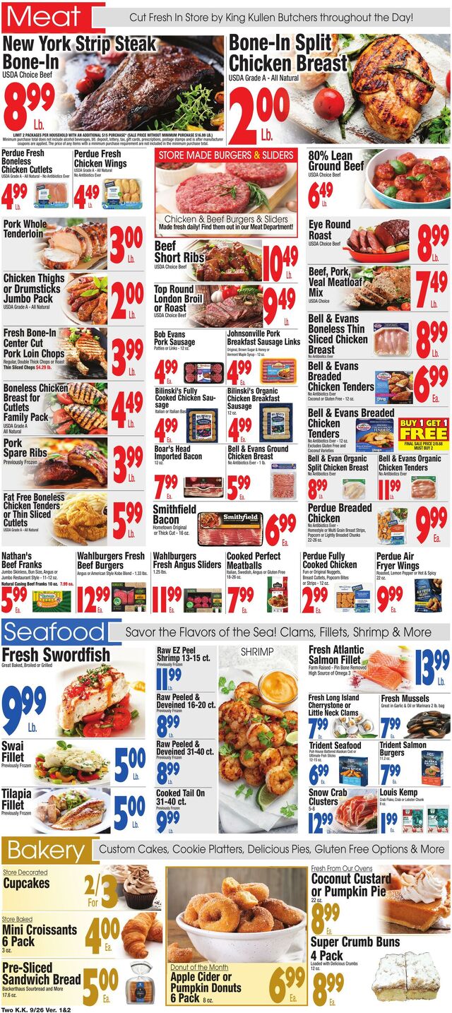 Catalogue King Kullen from 09/25/2025