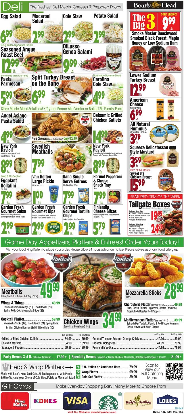 Catalogue King Kullen from 09/25/2025