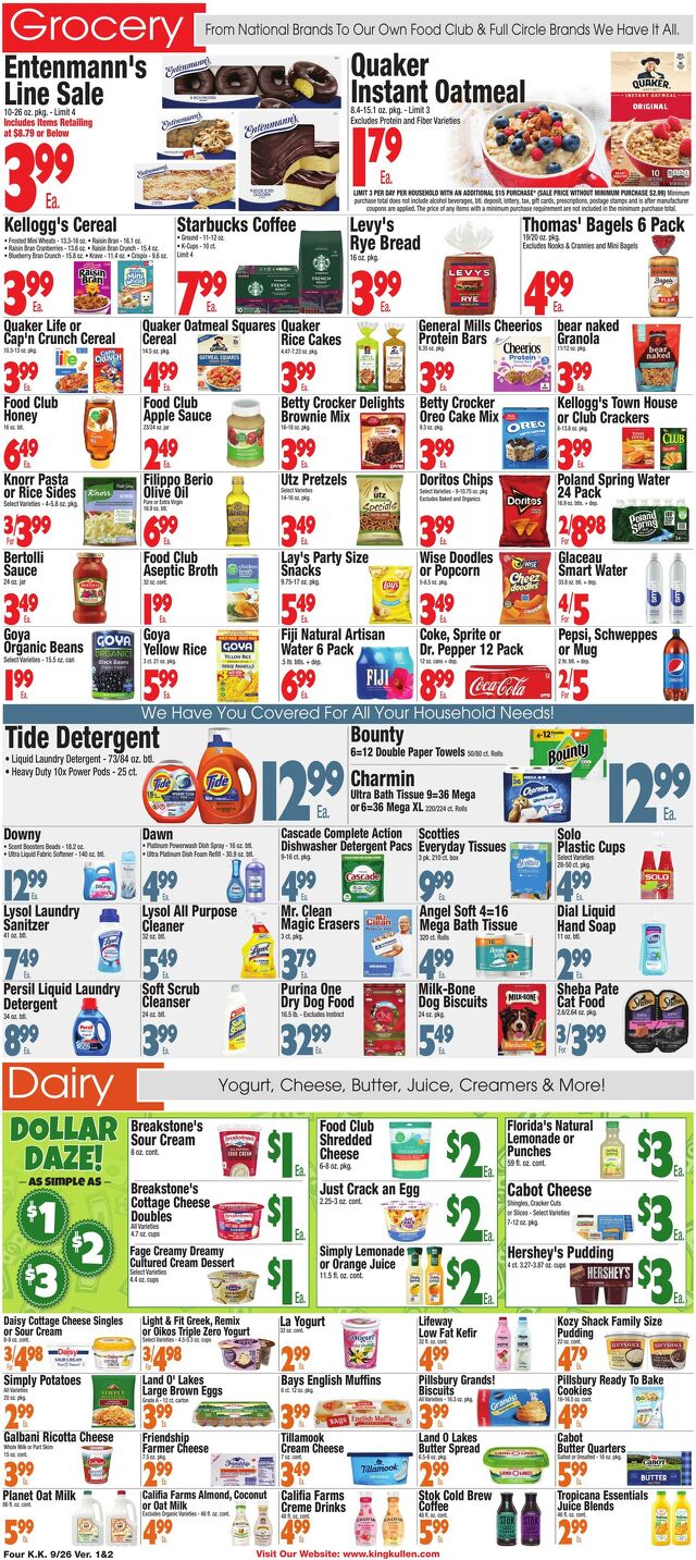 Catalogue King Kullen from 09/25/2025