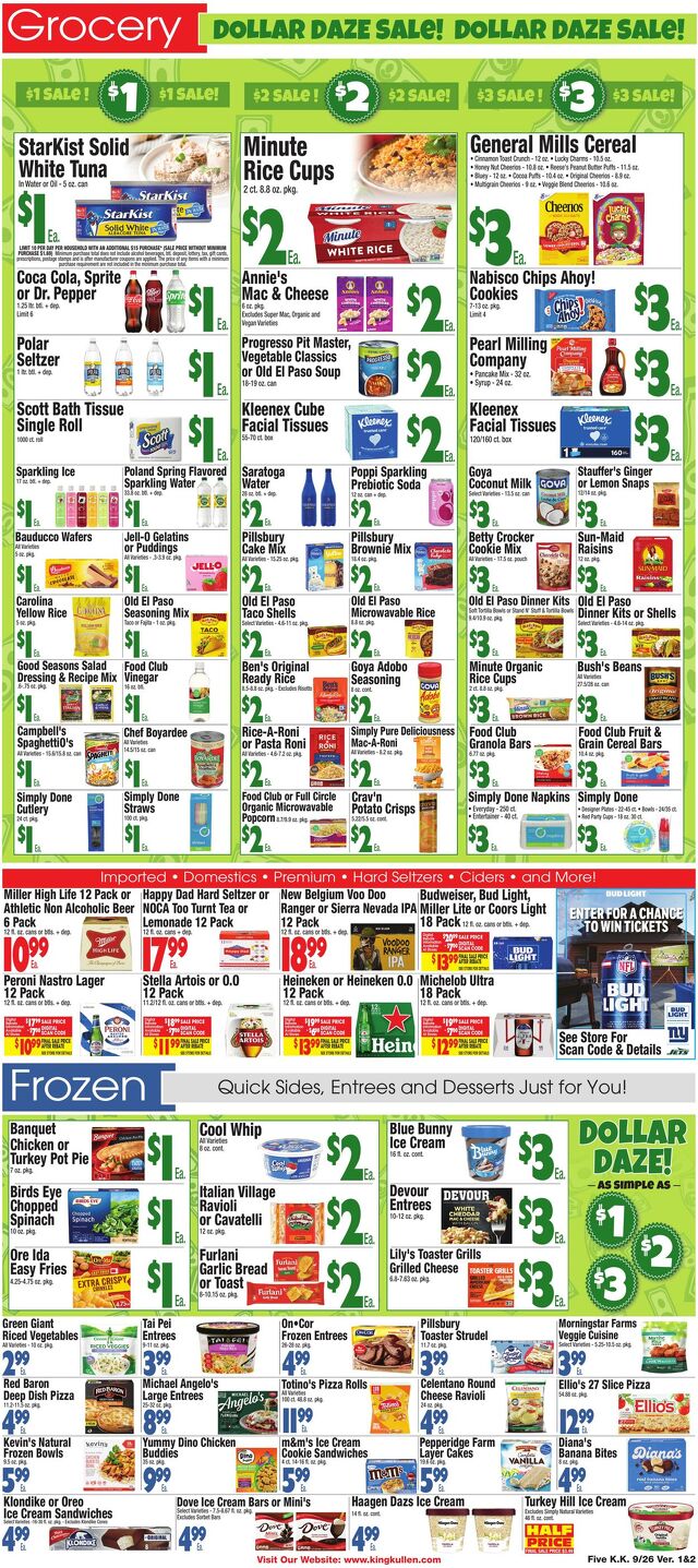 Catalogue King Kullen from 09/25/2025