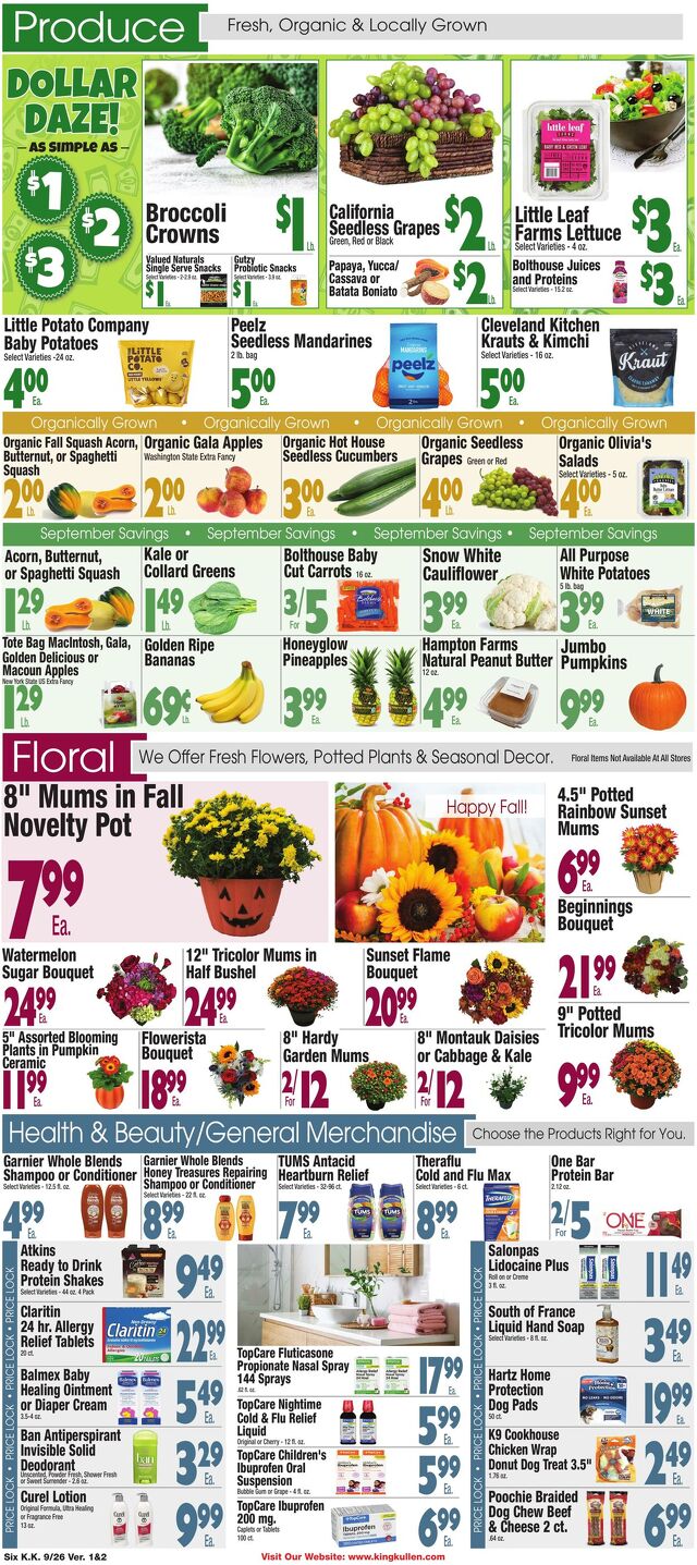 Catalogue King Kullen from 09/25/2025