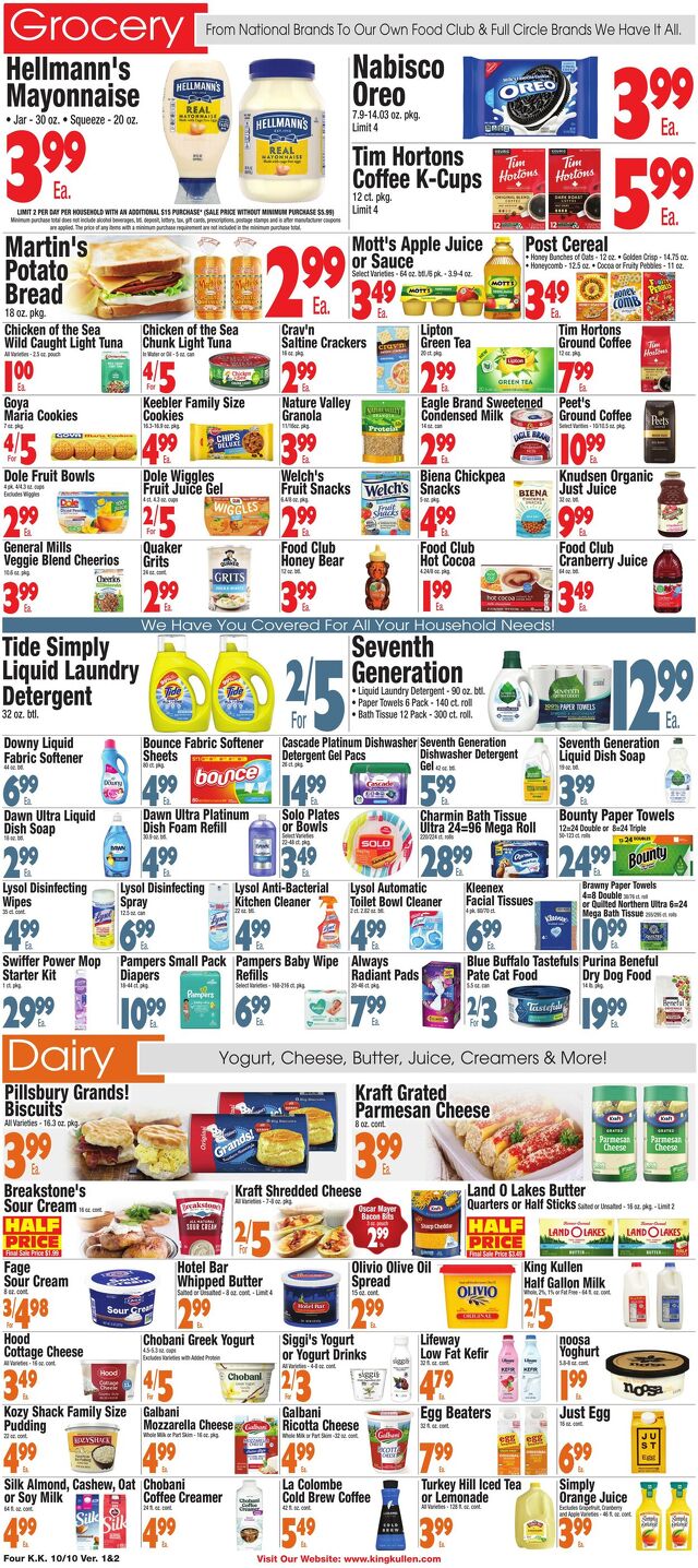 Catalogue King Kullen from 10/09/2025