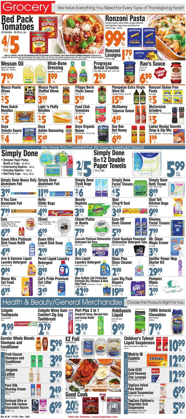 Catalogue King Kullen from 11/20/2025