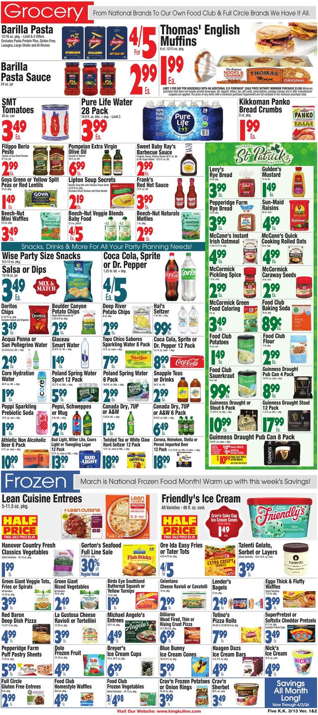 Catalogue King Kullen from 03/12/2026