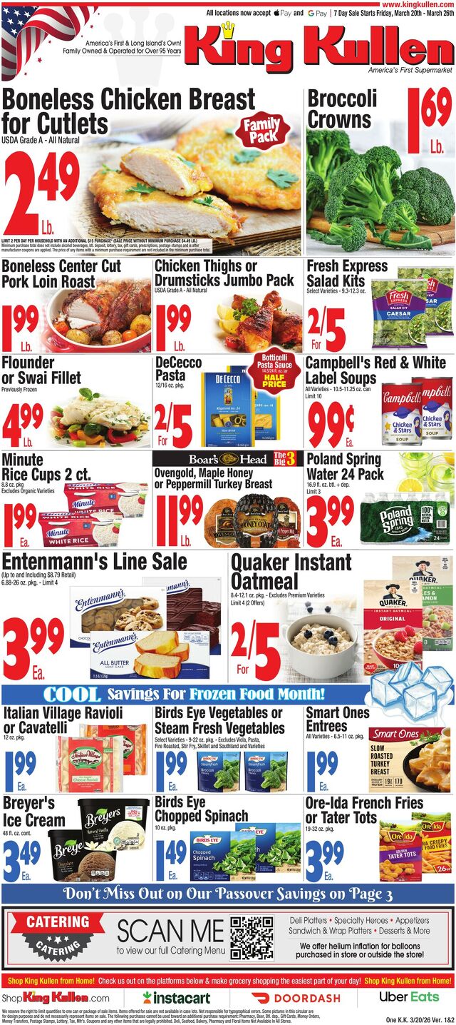 Catalogue King Kullen from 03/19/2026