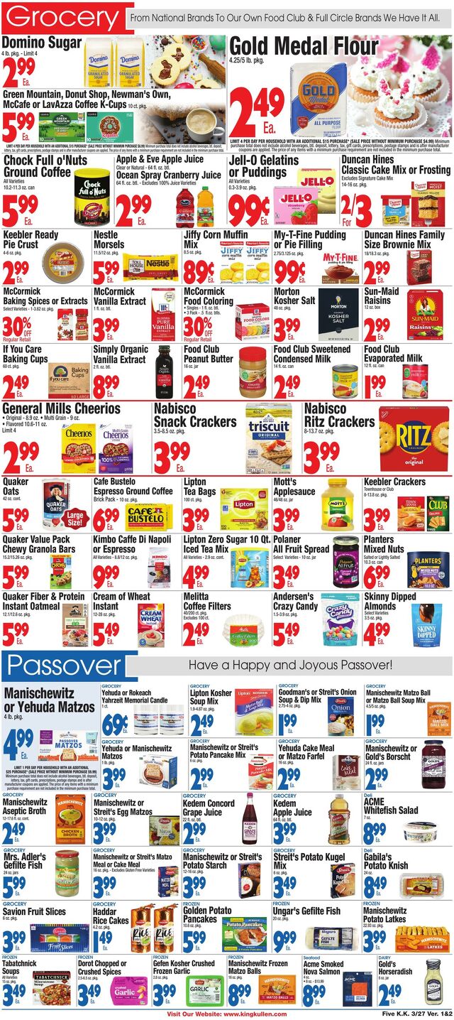 Catalogue King Kullen from 03/26/2026