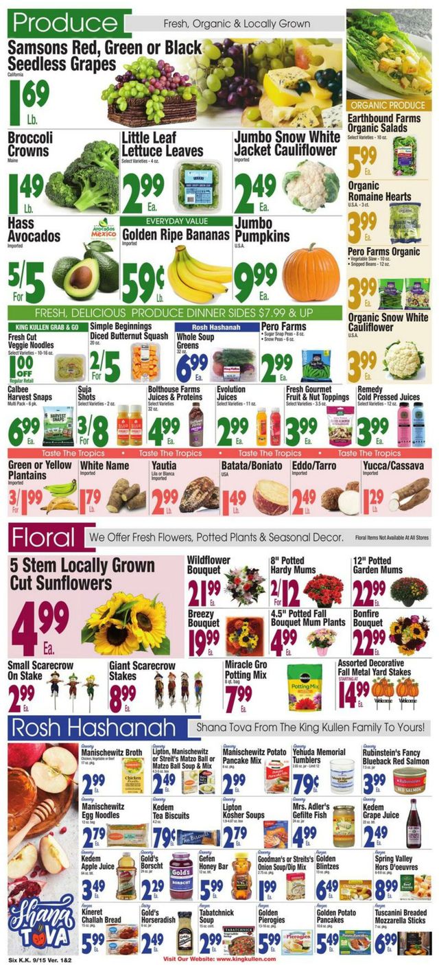 Catalogue King Kullen from 09/15/2023