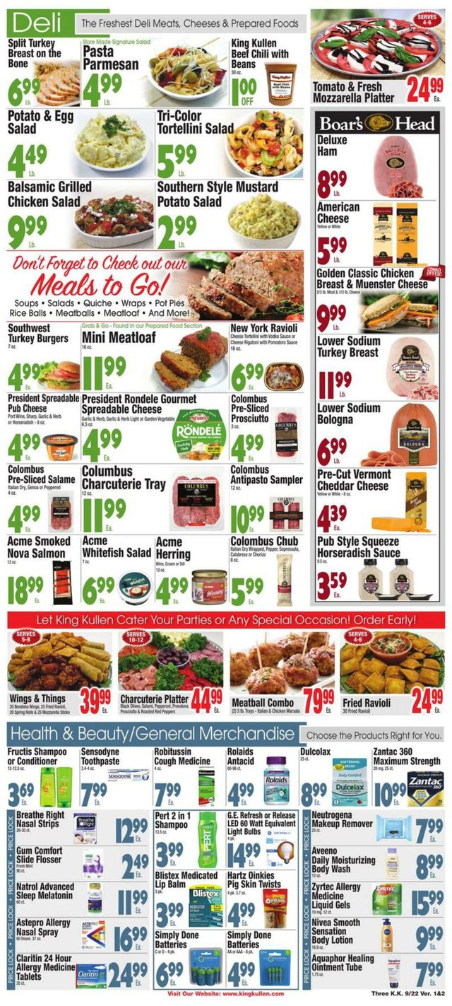Catalogue King Kullen from 09/22/2023