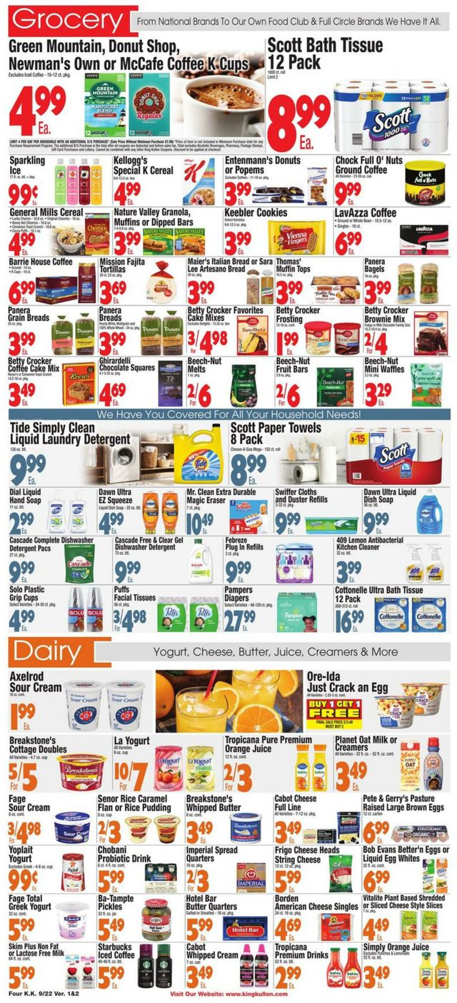 Catalogue King Kullen from 09/22/2023