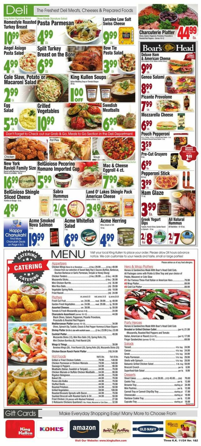 Catalogue King Kullen from 11/24/2023