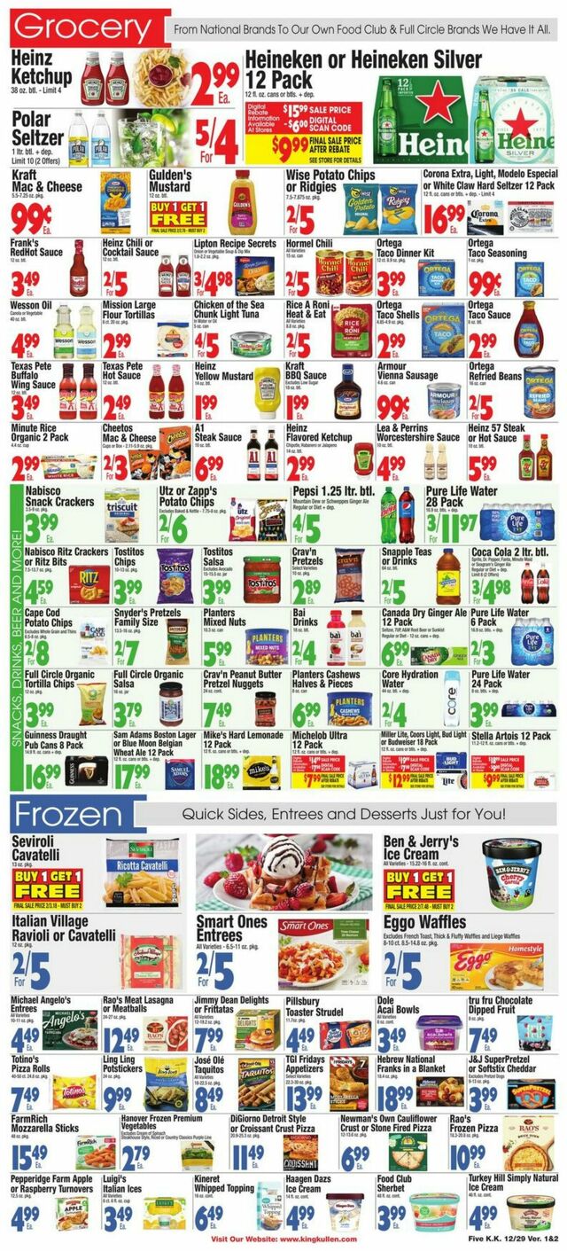 Catalogue King Kullen from 12/29/2023
