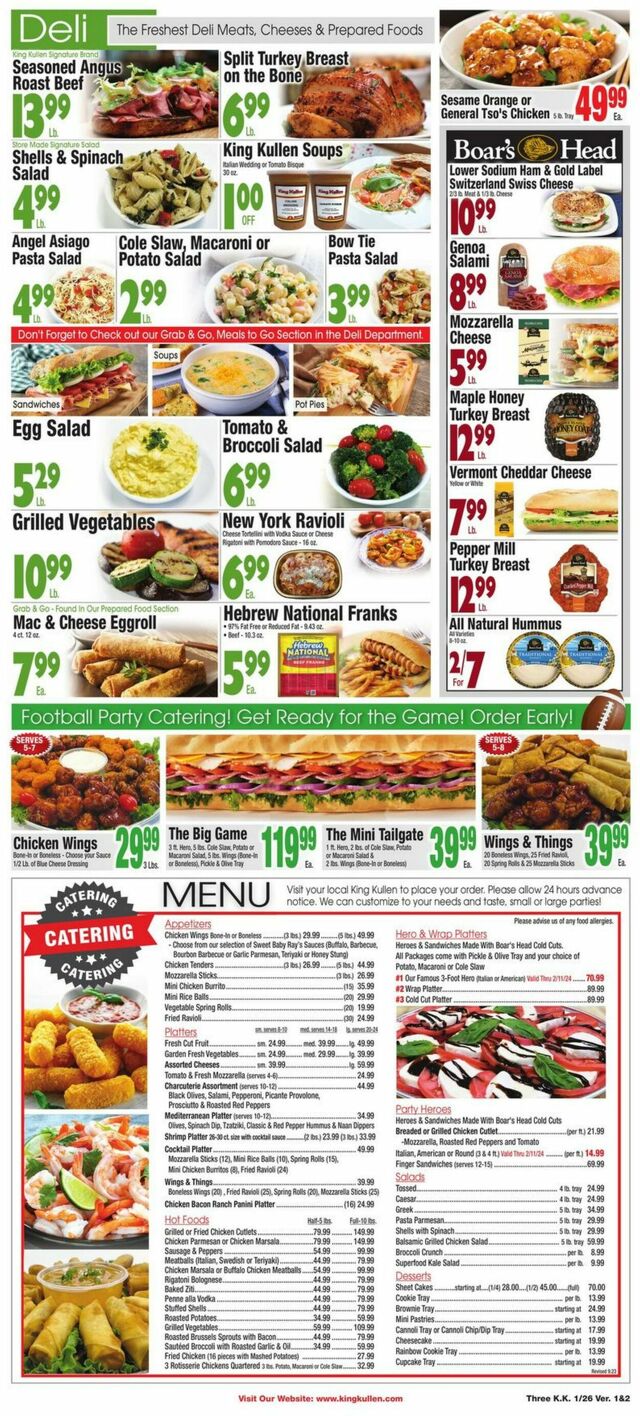 Catalogue King Kullen from 01/26/2024