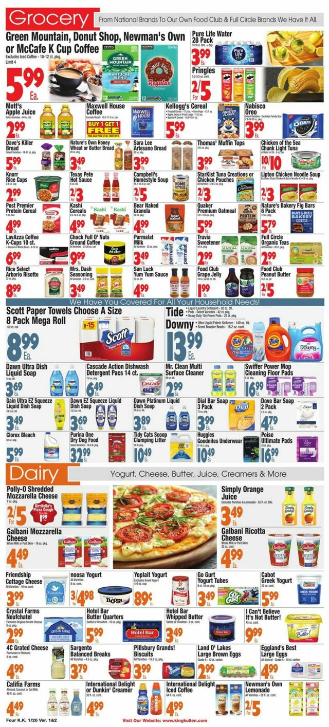Catalogue King Kullen from 01/26/2024