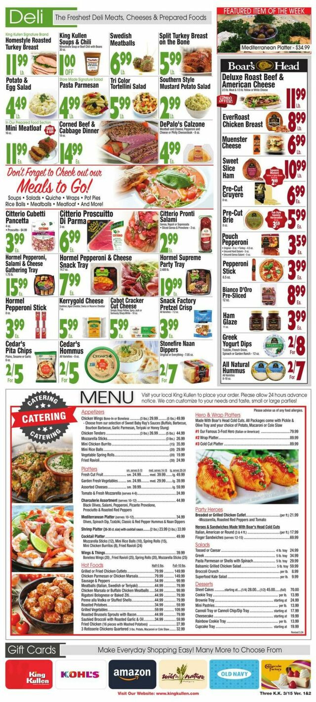 Catalogue King Kullen from 03/15/2024