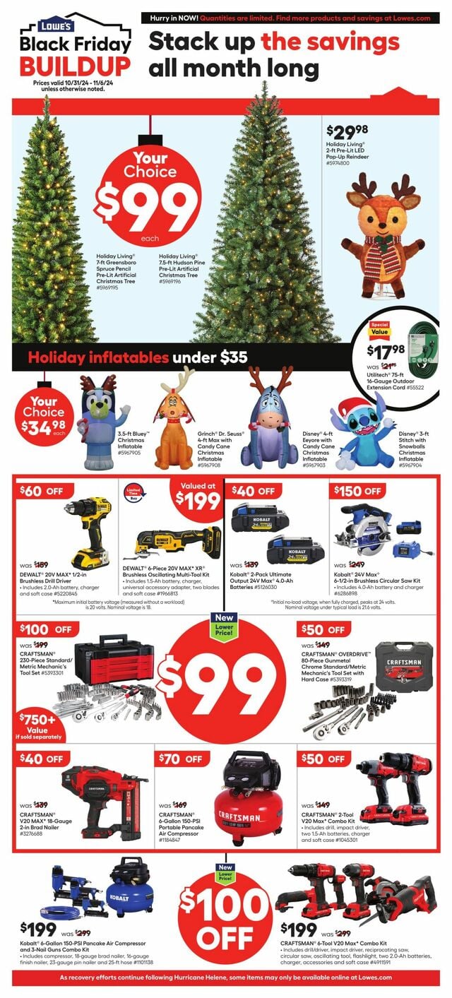 Catalogue Lowe's from 10/31/2024