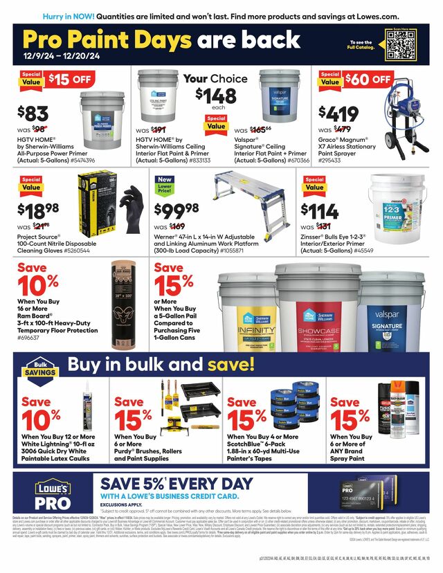 Catalogue Lowe's from 12/09/2024