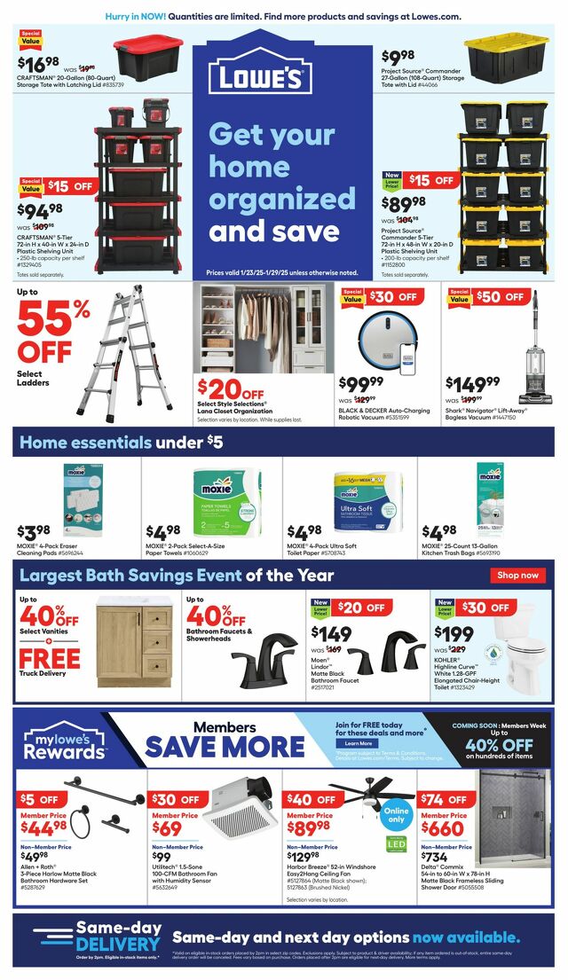 Catalogue Lowe's from 01/23/2025