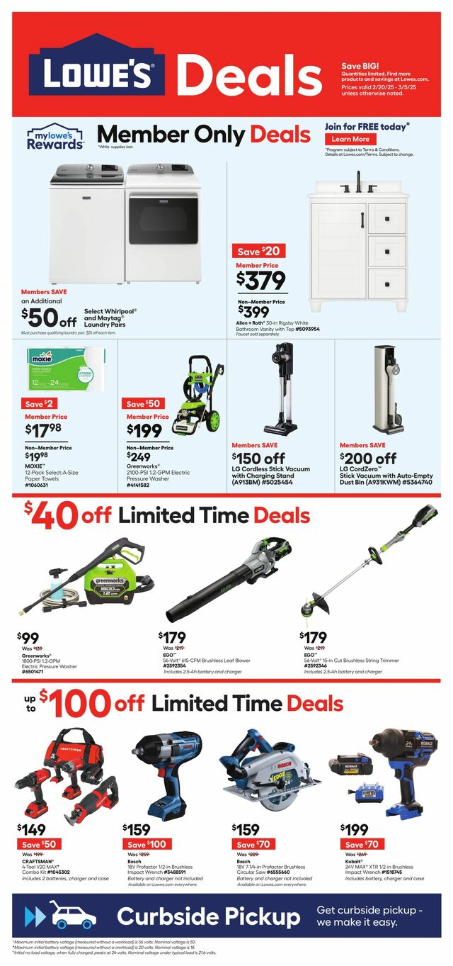 Catalogue Lowe's from 02/20/2025