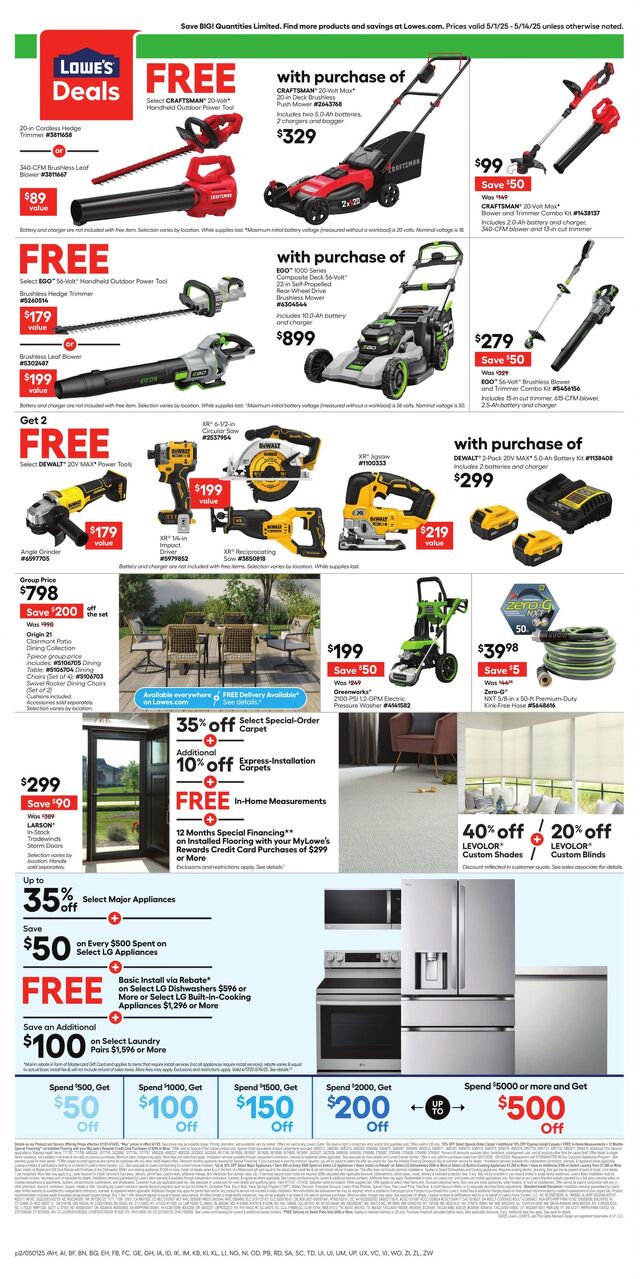 Catalogue Lowe's from 05/01/2025