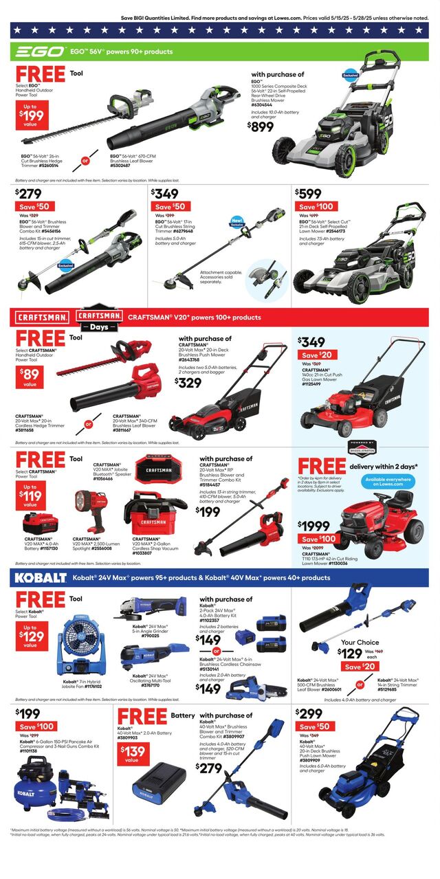 Catalogue Lowe's from 05/15/2025