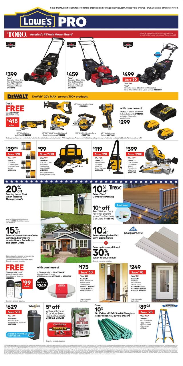 Catalogue Lowe's from 05/15/2025