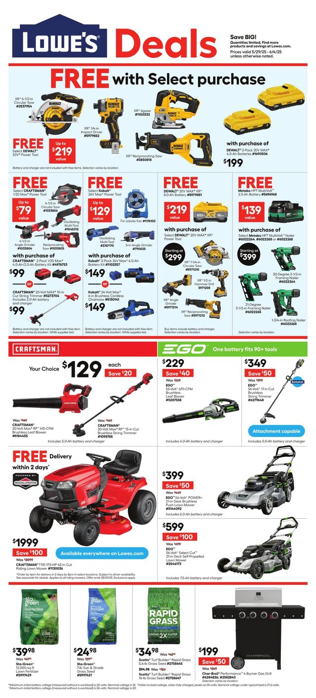 Catalogue Lowe's from 05/29/2025