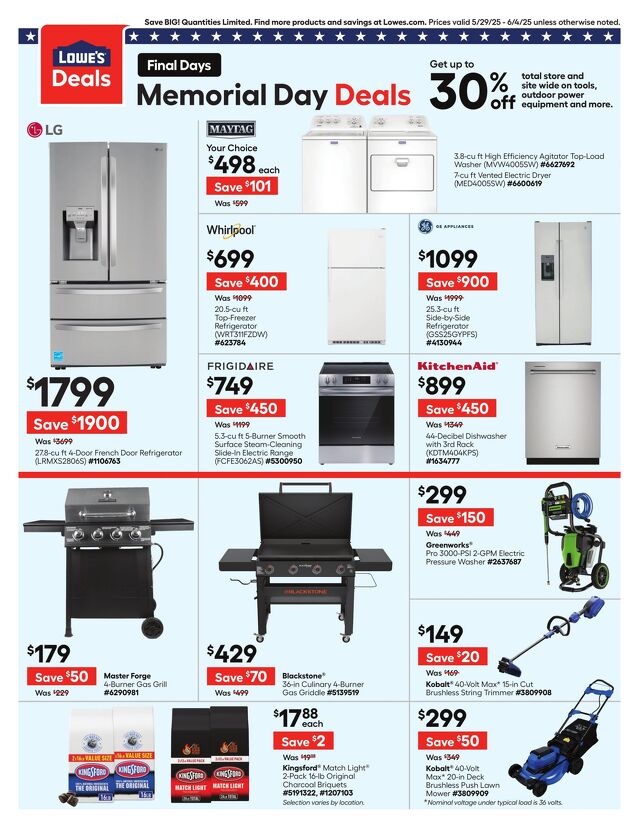 Catalogue Lowe's from 05/29/2025