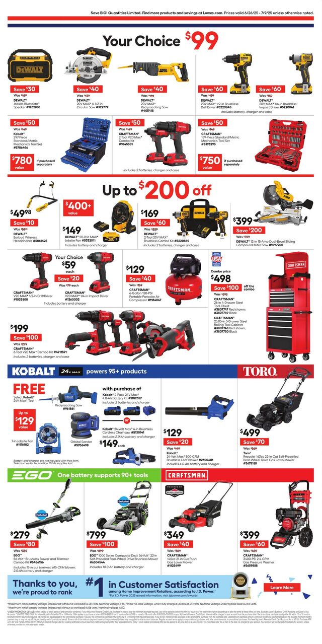 Catalogue Lowe's from 06/26/2025