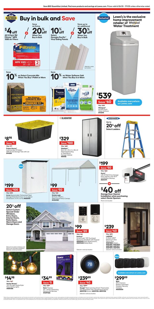 Catalogue Lowe's from 06/26/2025