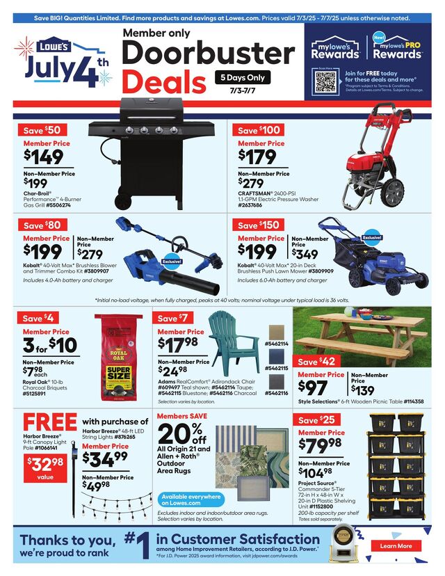 Catalogue Lowe's from 07/03/2025