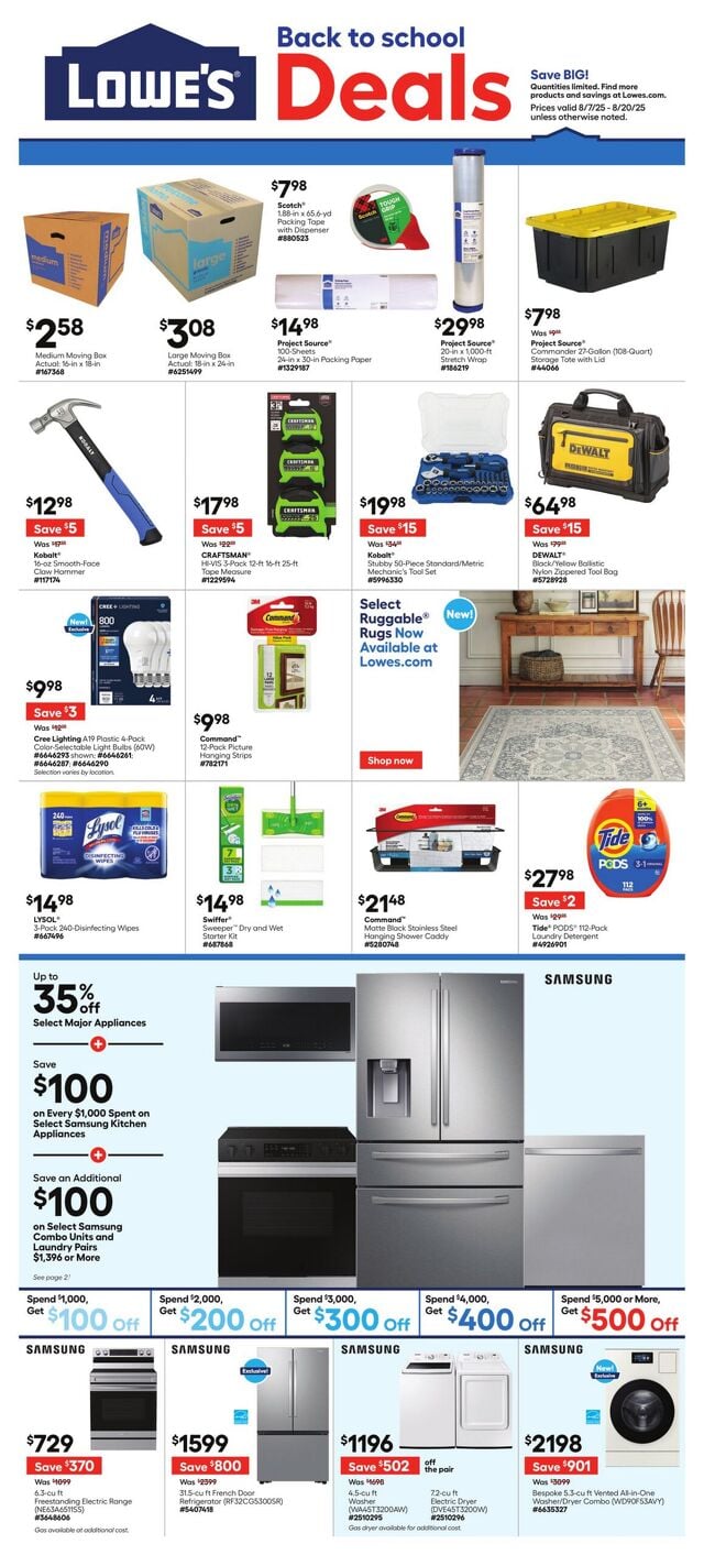 Catalogue Lowe's from 08/07/2025