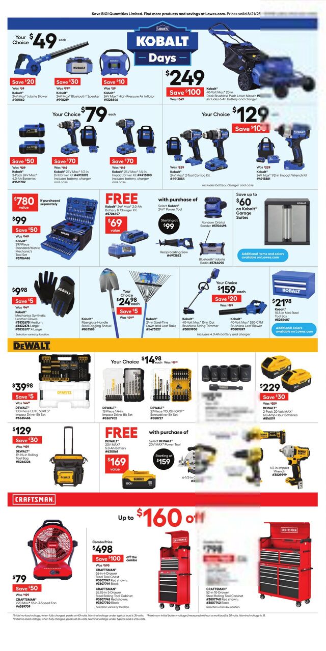 Catalogue Lowe's from 08/21/2025
